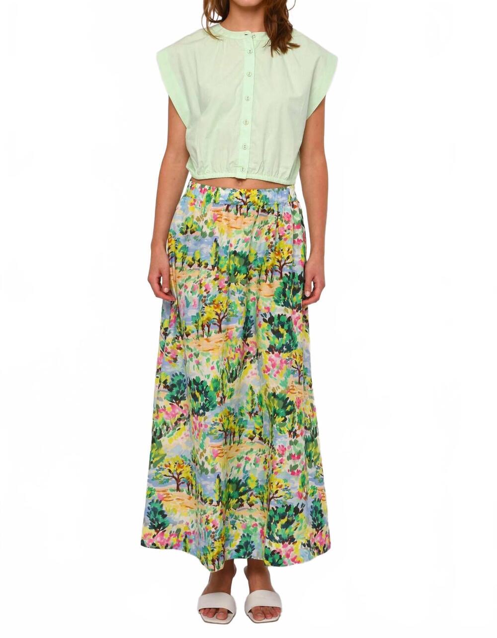 NEW LOVE THE LABEL porto button front top in mint